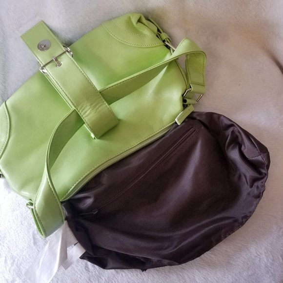 Silver and Green Mini Bag with Structured Design - Picture 7 of 8